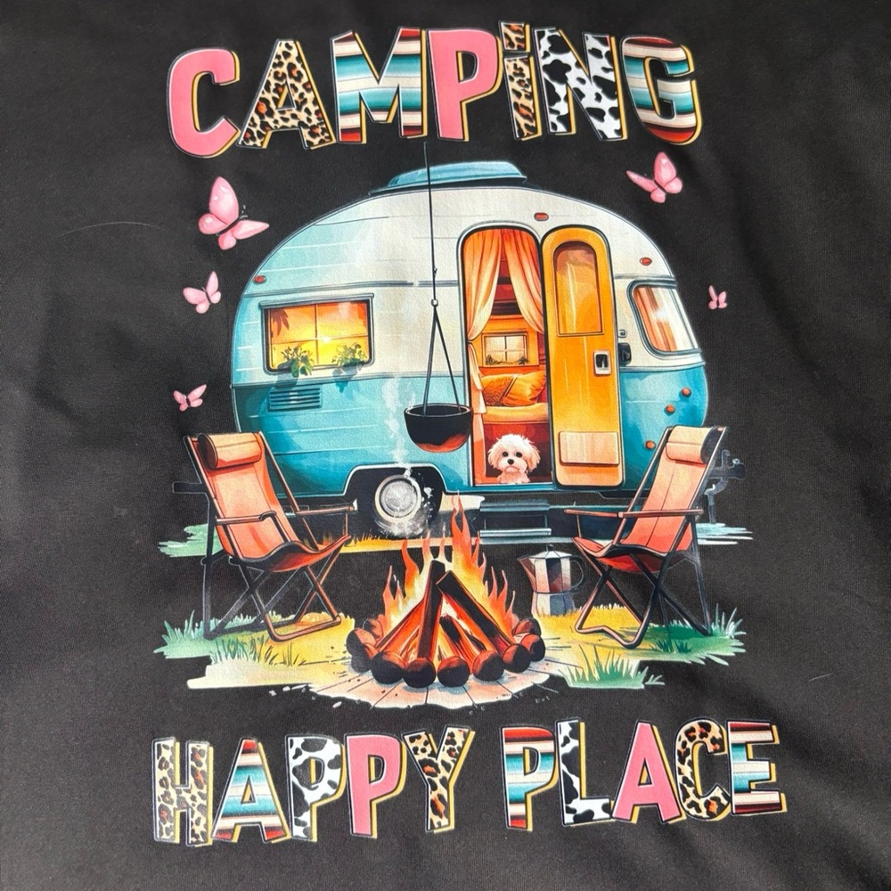 Camping Happy Place Graphic Tee